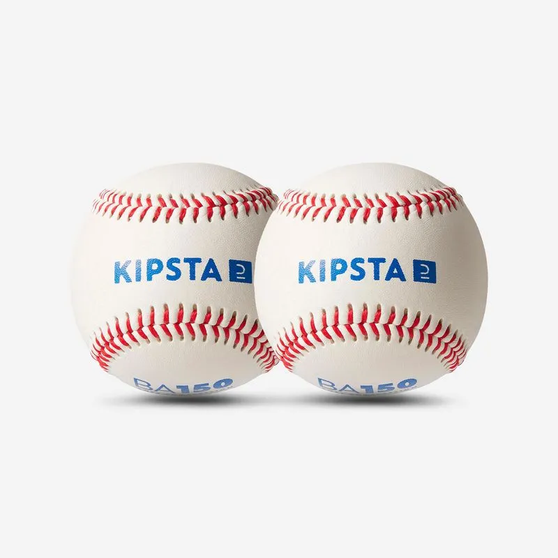 Bola de Beisebol BA150 Conjunto (2 Unidades) Kipsta Branco - ÚNICO