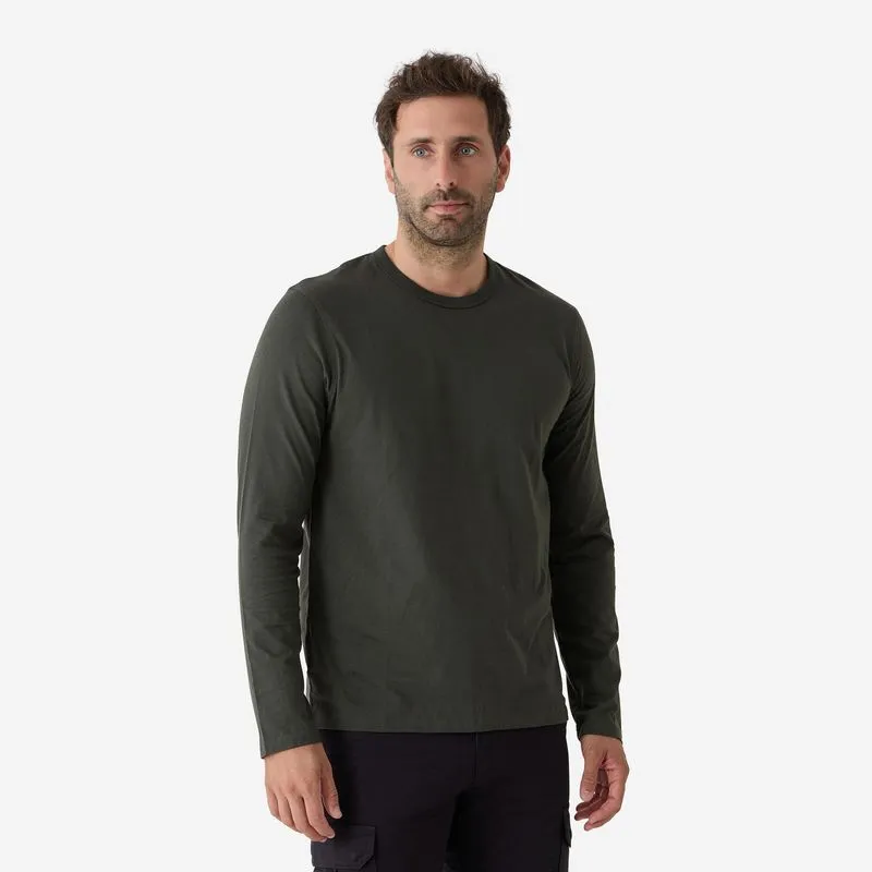 Camiseta Masculina de Natureza 100 Solognac Verde - M