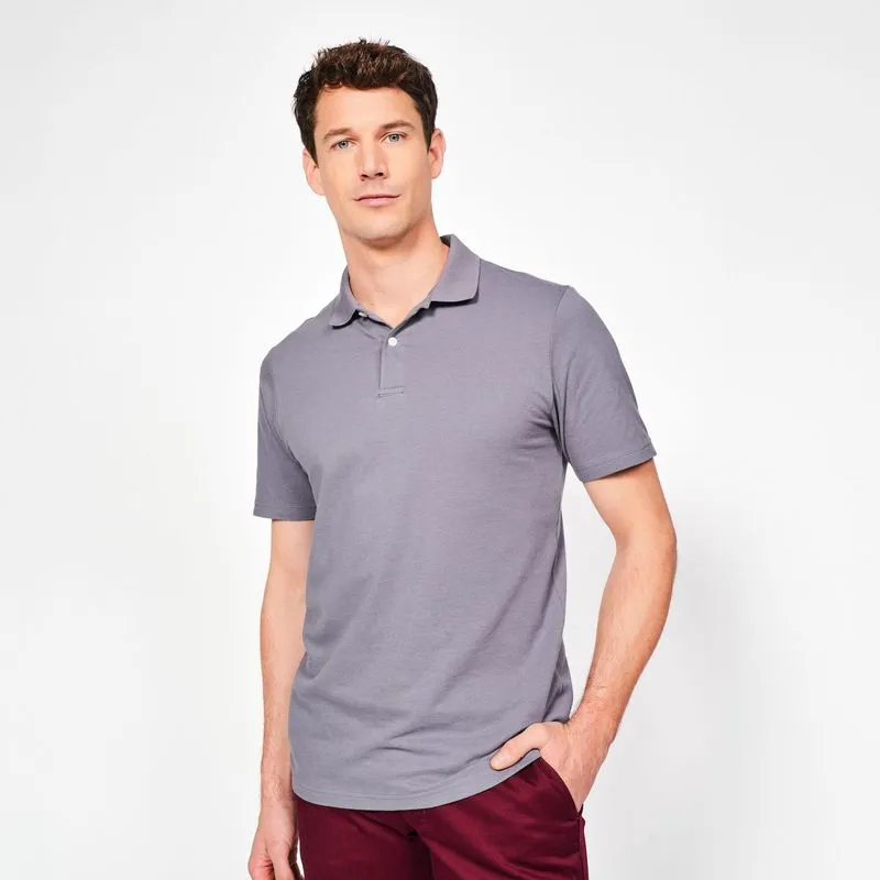 Camisa Polo Masculina de Golf MW100 Inesis Cinza Polo Masculina de Golf MW100 Inesis, M