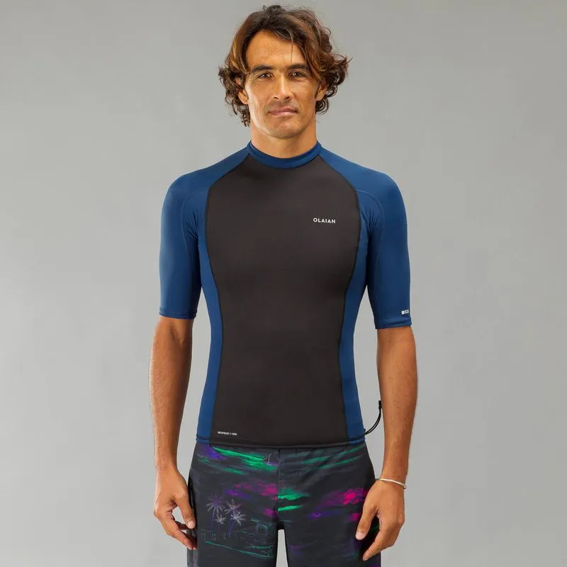 Camiseta Masculina de Surf 900 Neoprene Térmica Olaian Preta Camiseta Licra Solar de Surf masculino Térmica Neoprene 900, GG