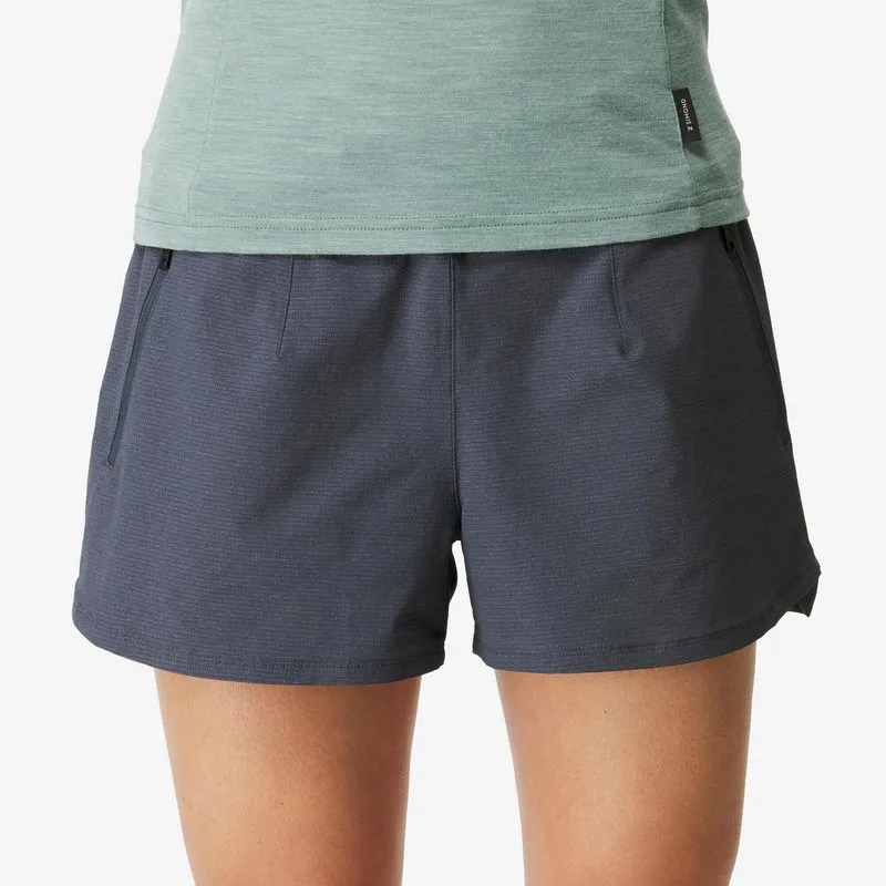 Short Feminino de Trekking Travel 500 Simond Cinza - 36
