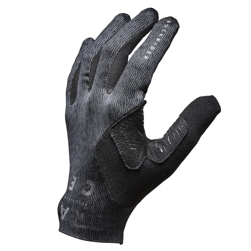 Luvas Adulto de Ciclismo MTB Race Grip Rockrider Preta - P