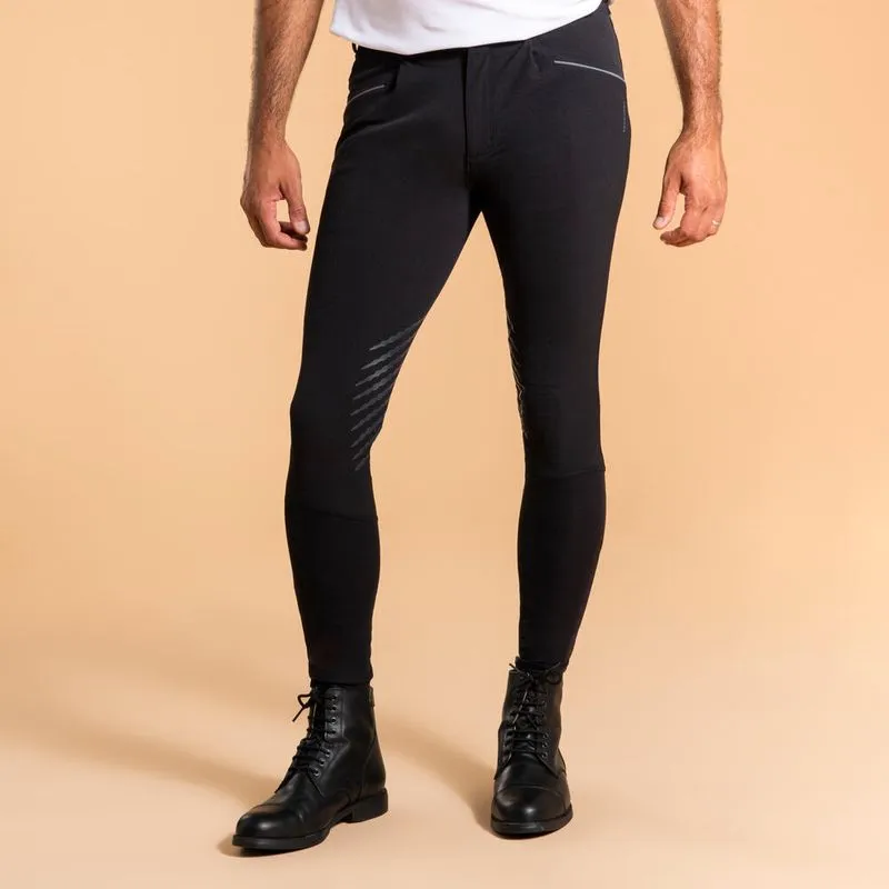 Culote Masculino de Hipismo Classic 900 Fouganza Preto - P