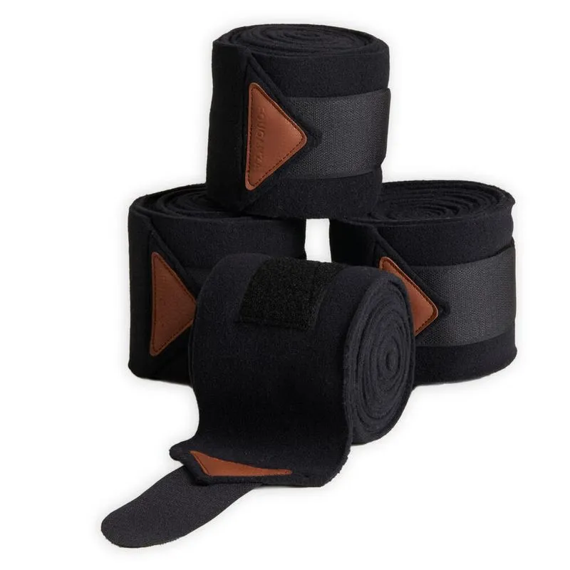 Bandagem de Polo para Cavalos Fouganza Preto - 300 CM