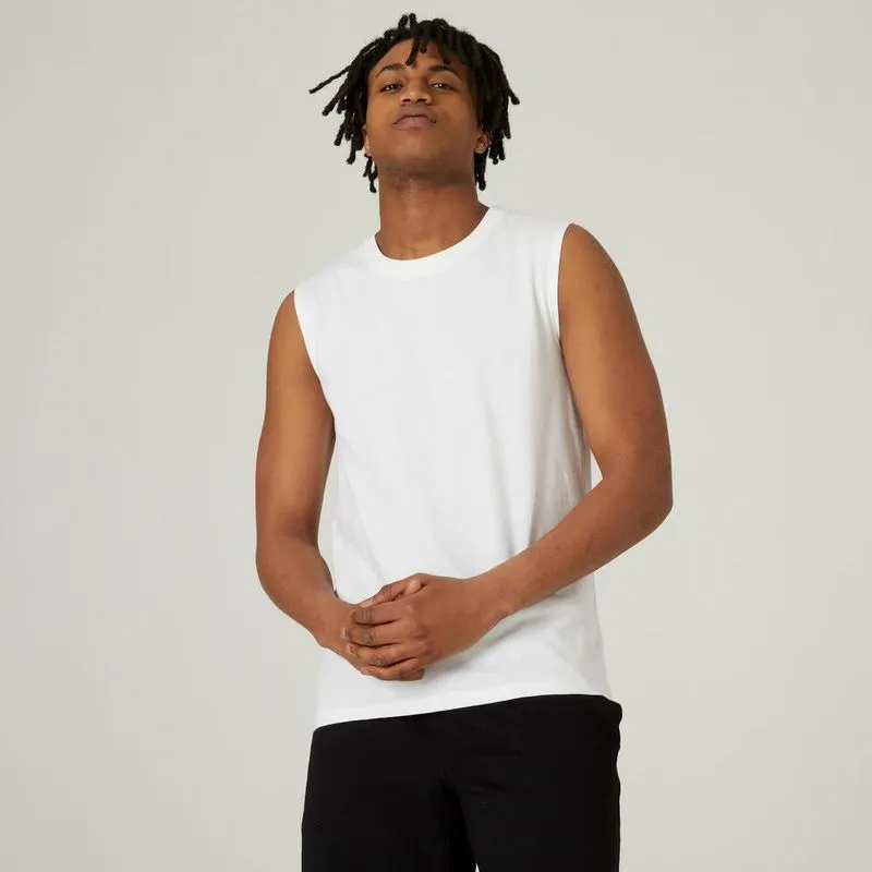 Regata Masculina de Pilates 500 Domyos Branca - 3G