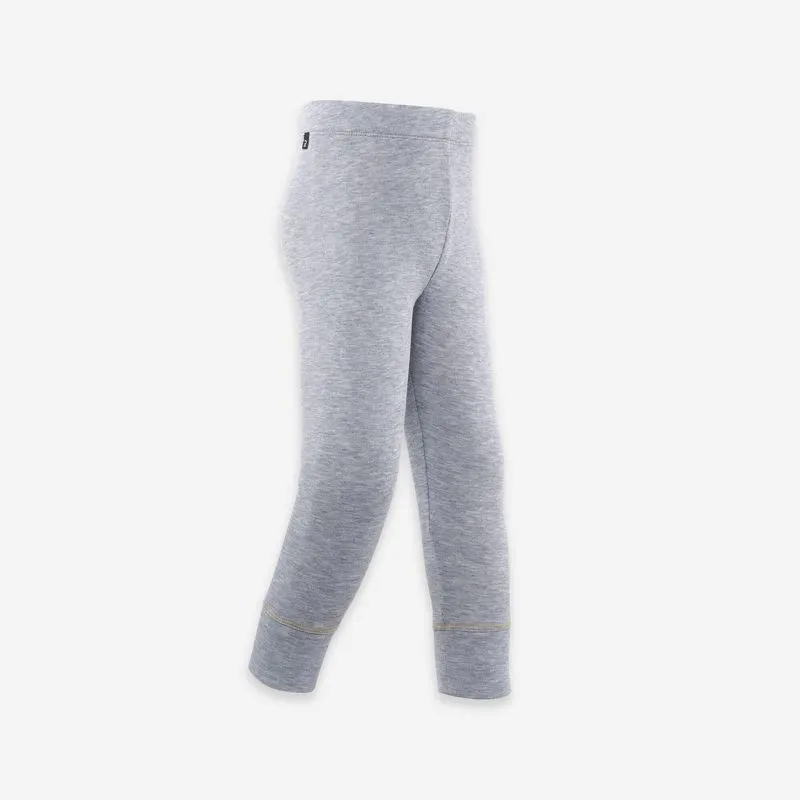 Calça Segunda pele Infantil de Esqui 100 Simple Warm Wedze Cinza Calça térmica Infantil Simple Warm, 2-3 ANOS