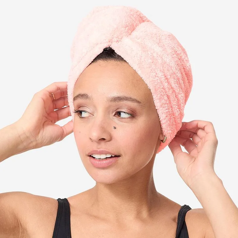 Toalha para cabelo em microfibra macia, Tamanho único