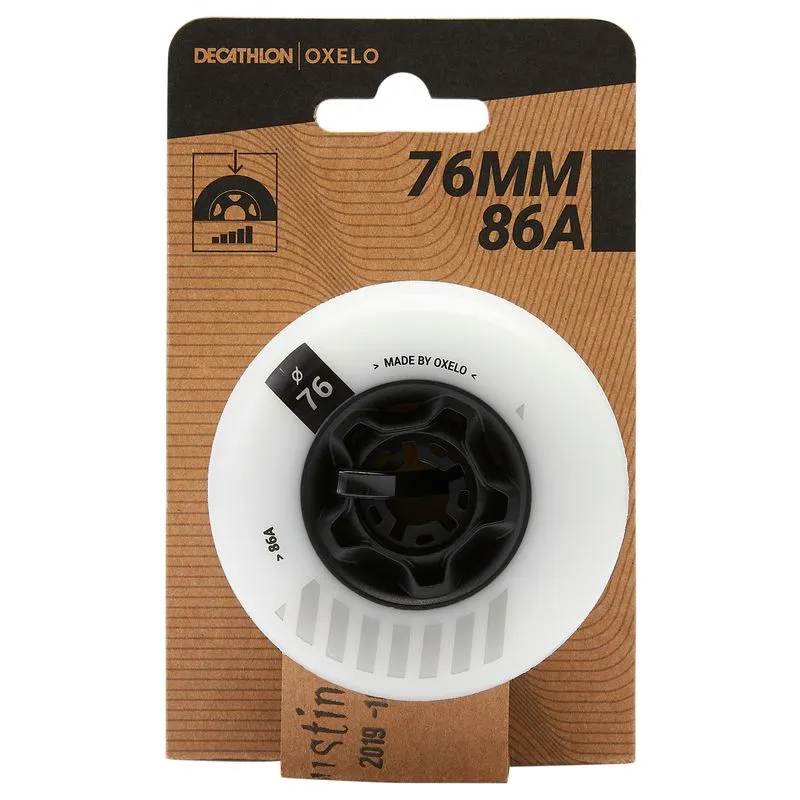 Kit 4 rodas para patins 76mm 86A, No Size