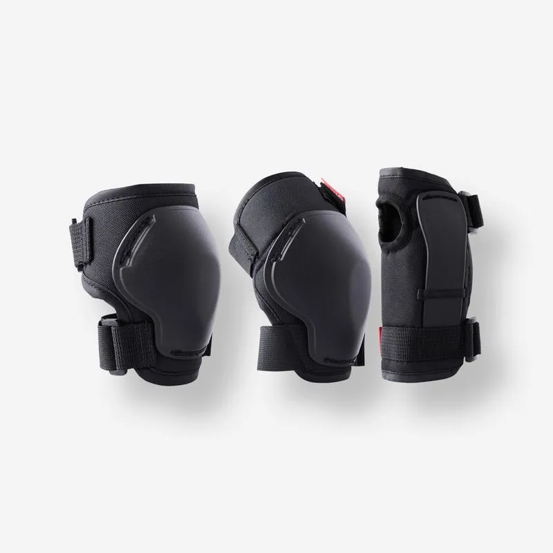 Kit Infantil de Proteção para Patins 100 Oxelo Preto - PP