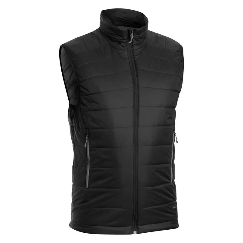 Colete Masculino de Trilha 100 Acolchoado Forclaz Preto - 3G