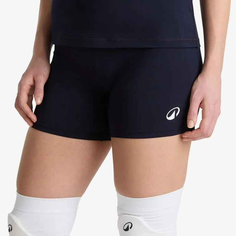 Short Feminino de Vôlei VSH500 Allsix Azul Marinho, G