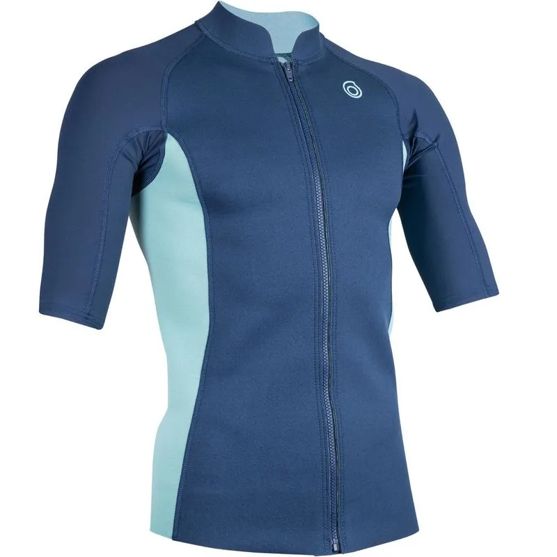 Camiseta Neoprene masculina de Snorkeling 500, azul-turquesa, M