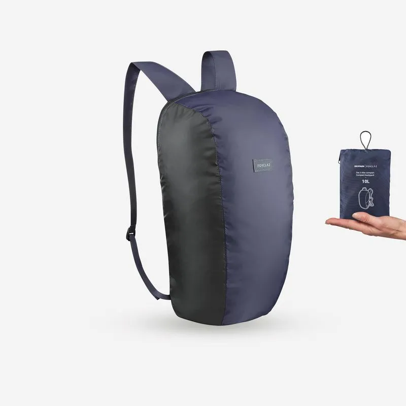 Mochila de Viagem Compacta Travel 10l Forclaz Azul Marinho - UNICO