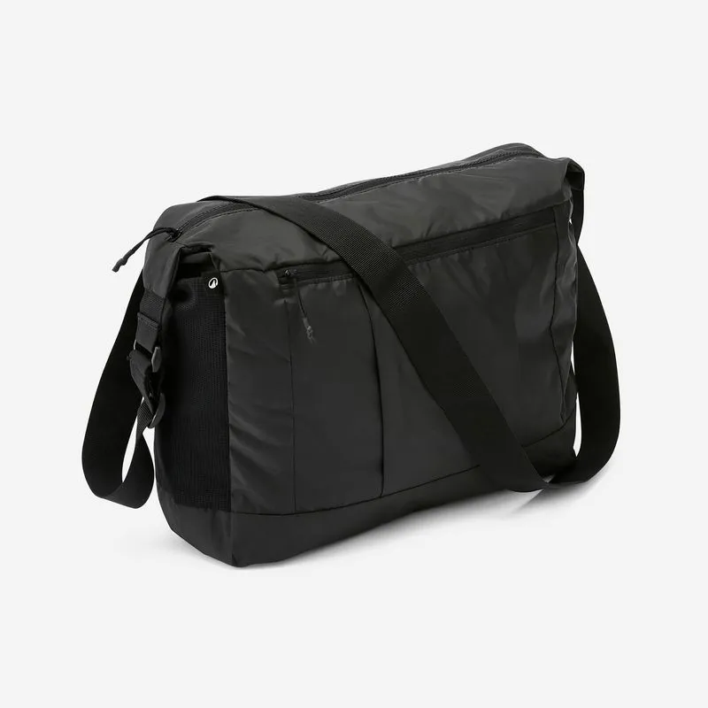 Mala Travel 100 15 litros Decathlon Preto, ÚNICO