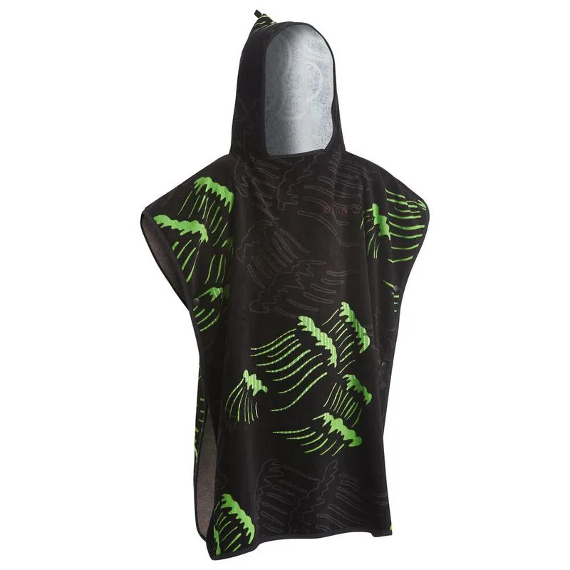 Poncho Infantil de Surf 500 110 a 135 cm Olaian Poncho Infantil de Surf Wavy (110 a 135 cm), azulmarinho, ÚNICO