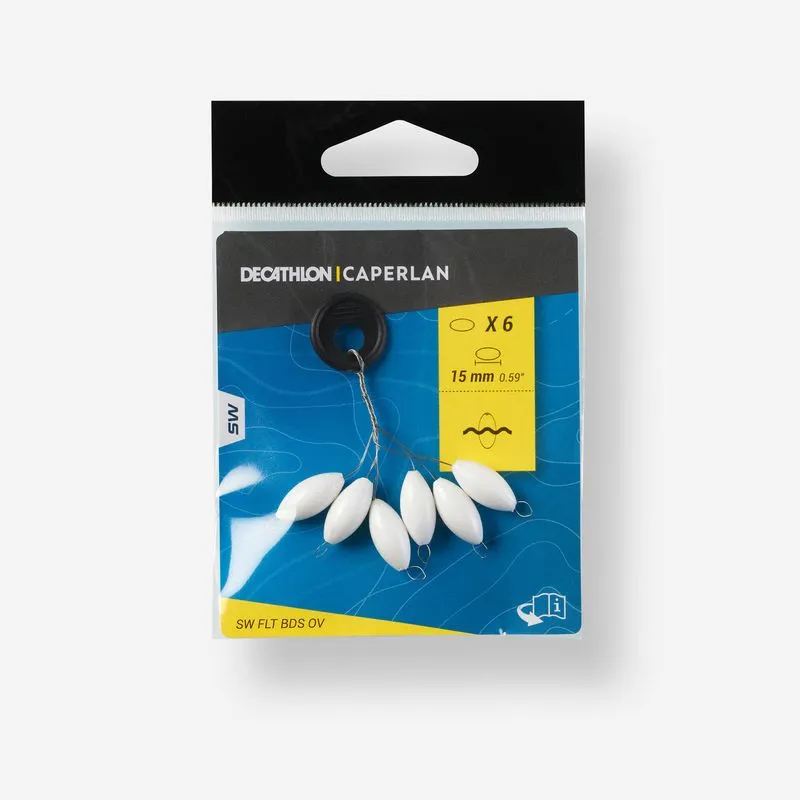 Boia de Pesca Surfcasting Oval 15mm Caperlan Branca Sw flt bds ov phospho 15mm, no size Unica