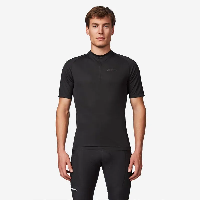 Camisa Masculina de Ciclismo Essential Van Rysel Preta Camisa Masculina de ciclismo Essential, preta, 3G