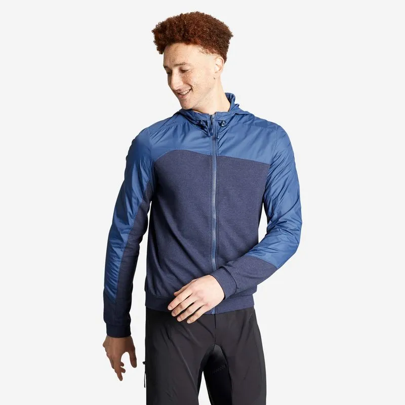Corta Vento Masculino de Ciclismo Mtb St100 Rockrider Azul - G