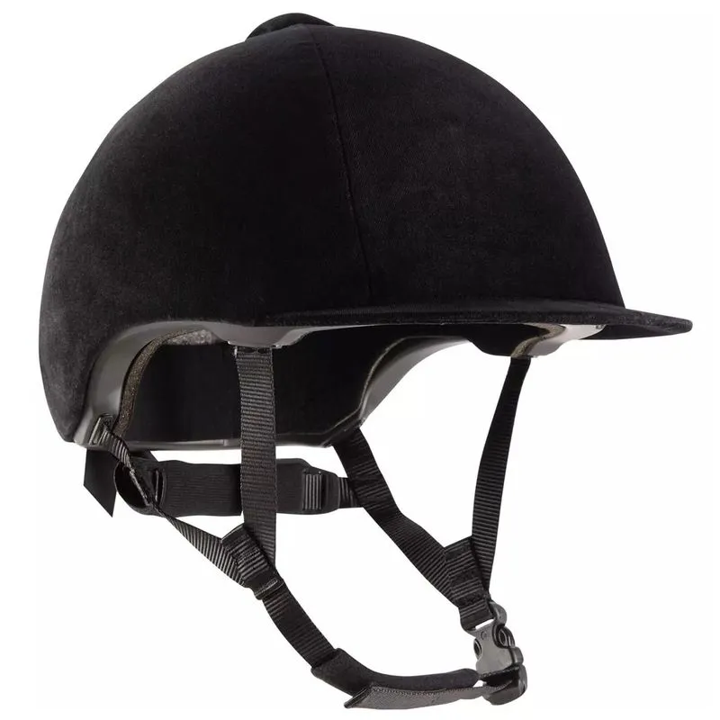 Capacete Adulto de Hipismo 140 Fouganza Preto - M - 55CM