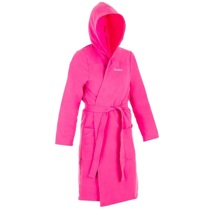 Roupão feminino de natação em Microfibra 500 Bathrobe mf woman pink***, xs P