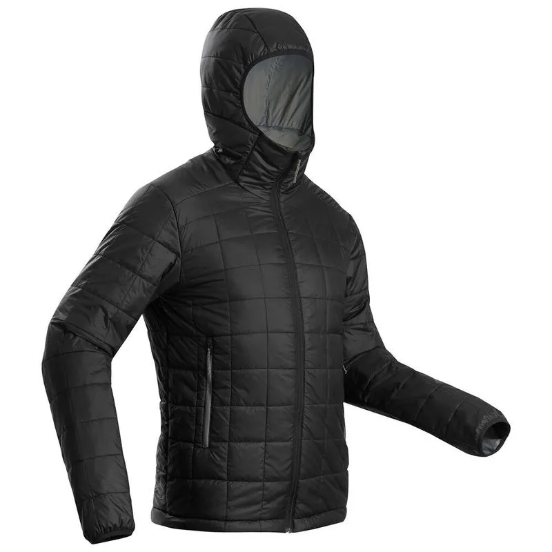 Jaqueta masculina de trekking Trek100 Preto Jaqueta masculina de trekking Trek100, preto, GG