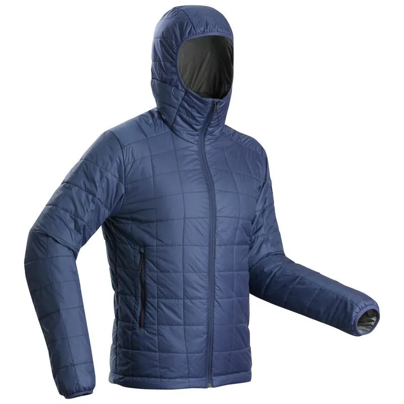 Jaqueta masculina de trekking Trek100 Whale-grey Trekk100 hoody m insulated jacket b, 2xl Whale-grey G
