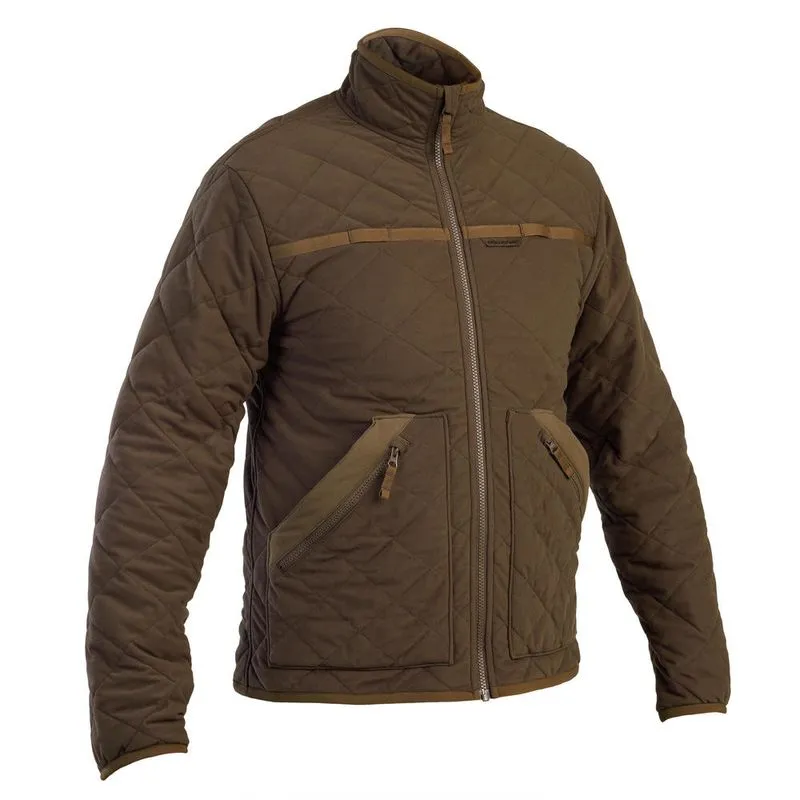Jaqueta Masculina Acolchoada de Observação da Natureza Solognac Marrom - P