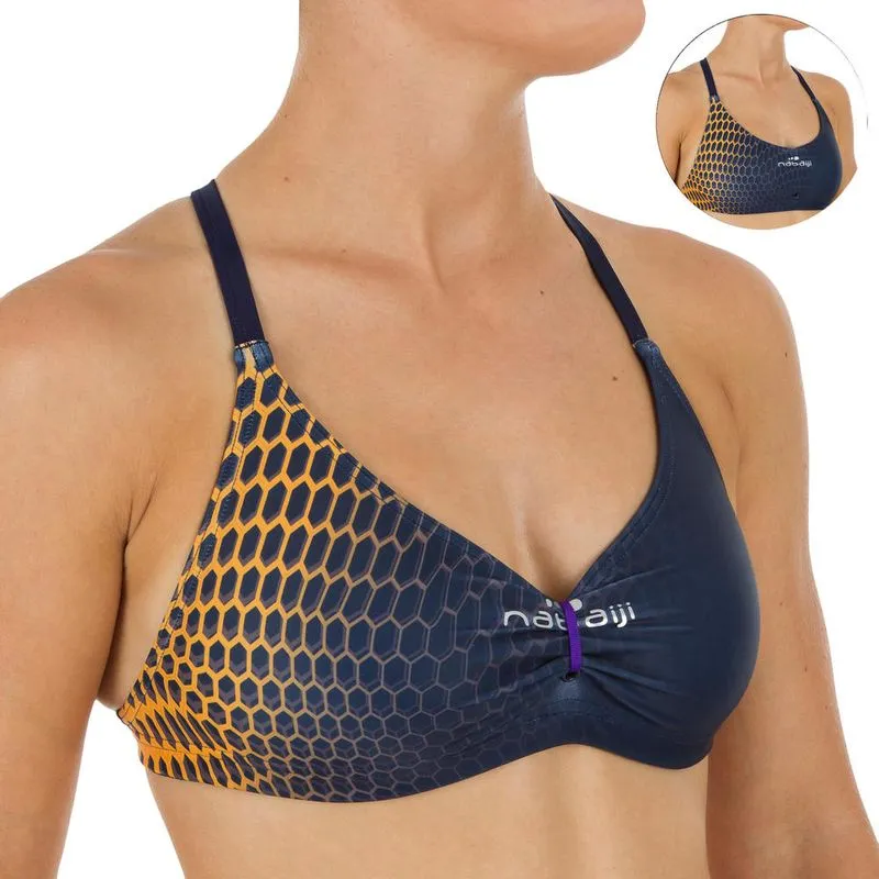 Top de natação jana feminino TOP 900 JANA GANI BLUE YEL UK 16 - EU 44