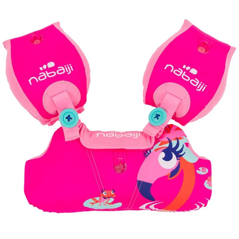 Colete evolutivo inflável cinto e boia para crianças de 15-30 kg Nabaiji TISWIM EVOLUTIVE 15-30KG FLAMIN, NO SIZE