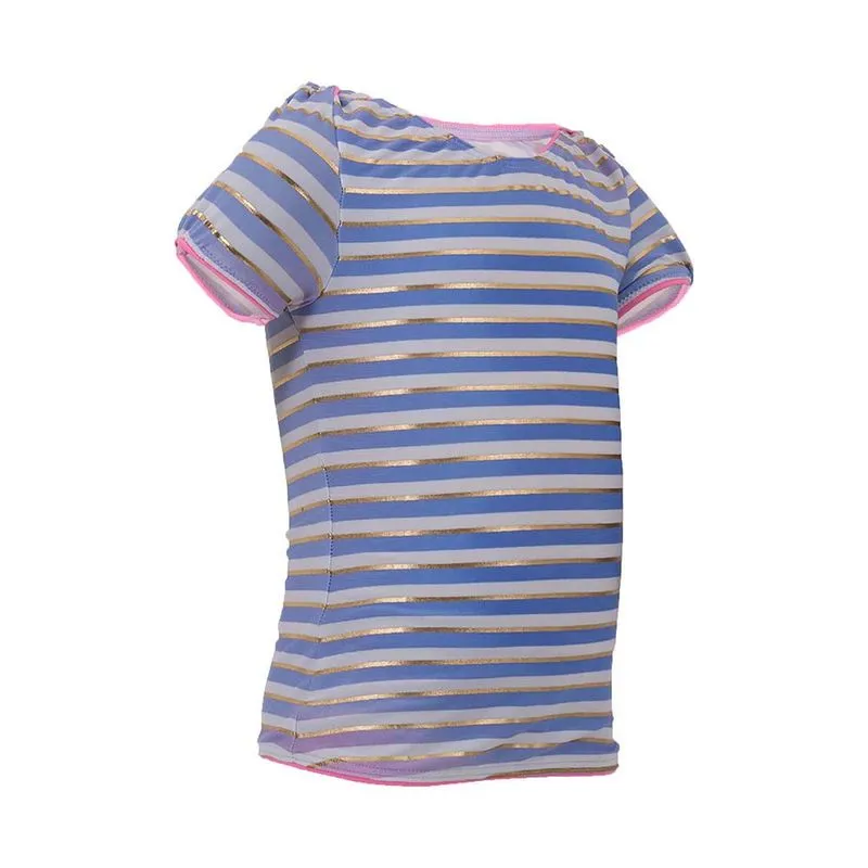 Camiseta de natação para bebês Tanki 100 Nabaiji Azul TANKI 100 BG ALLSTRI PURPLE***, 2 YEARS