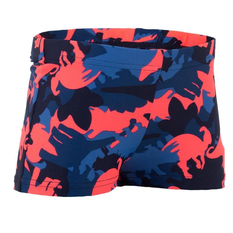 Sunga de natação boxer bebê Azul-vermelha BOXER TITOU 190 BB ALLDINO GRANAT, AGE 3