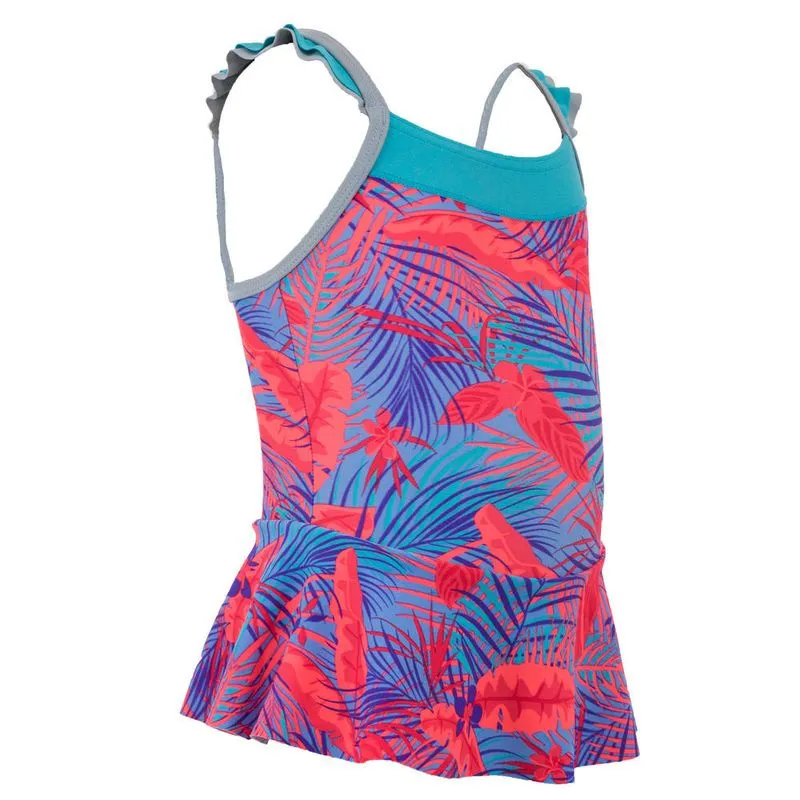 Maiô de natação com saia bebê nabaiji Azul MAD DRESS 150 1PBG ALLTROP PURP, 4 YEARS