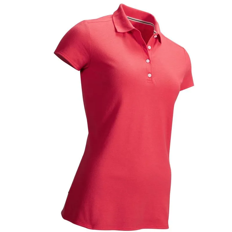 Polo Feminina Golf Pink Polo Feminina de Golf MW500, strawberry-pink, 3G