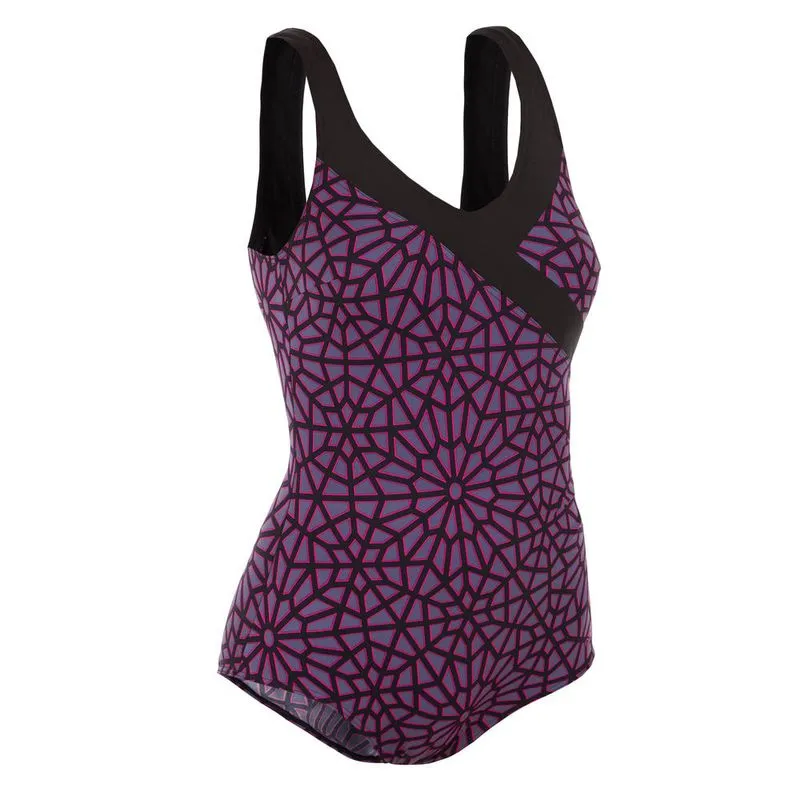 Maiô de hidroginástica modelador feminino Nabaiji Rosa 1P KARLI LACE PINK *, 38 US:XS