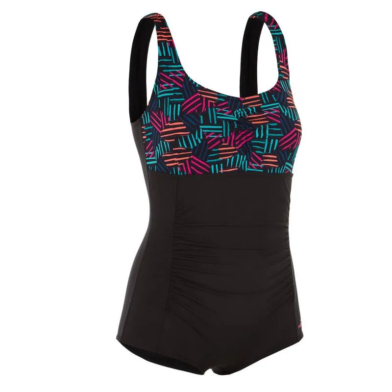 Maiô de hidroginástica modelador feminino nabaiji Preto 1P MARY SHORTCUT ATCH PIN, UK 24 - EU 52
