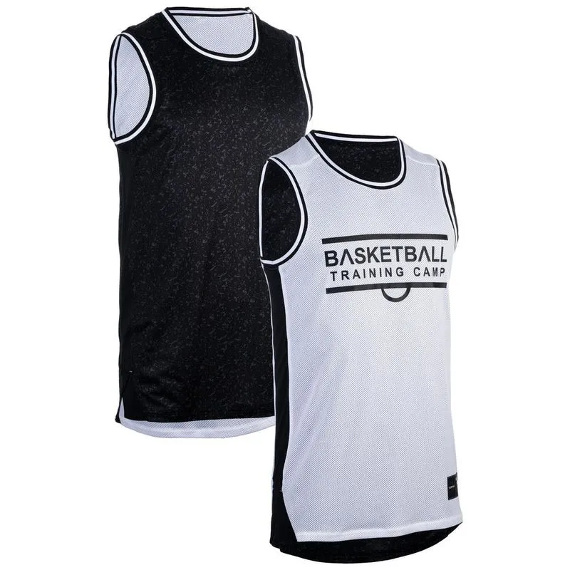 Camiseta de basquete T500 Reversível masculina Camiseta basquete reversivel T500R
