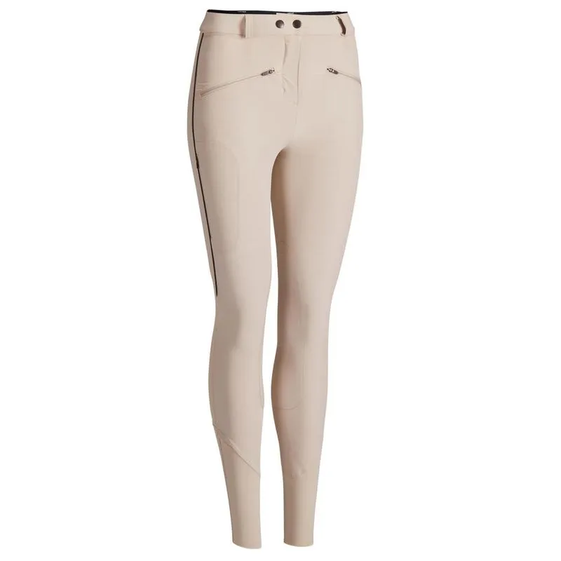 Culote Hipismo Feminino 500 Fouganza BR 500 MESH W BREECHES LIN, L
