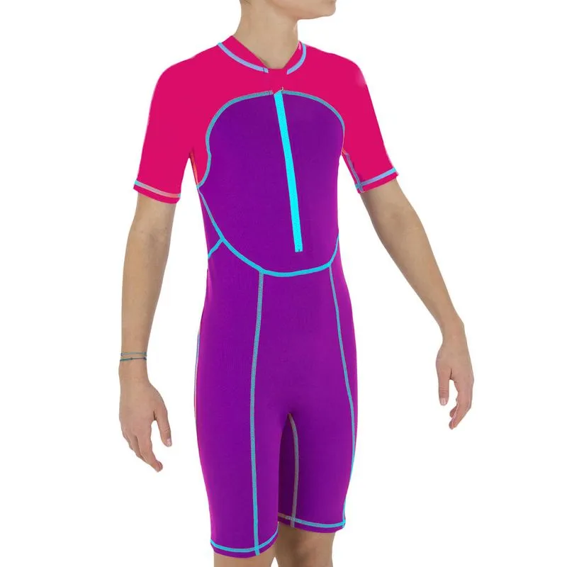 Maiô natação infantil rosa Rosa-roxa SHORTY SWIM G PINK PURPLE, 12 YEARS