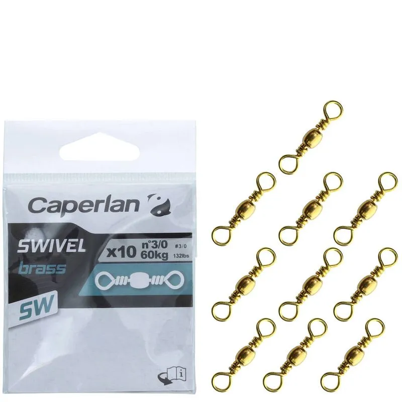 Girador de pesca Swivel Brass Swx10 Caperlan SWIVEL INOX SW X 10, 2