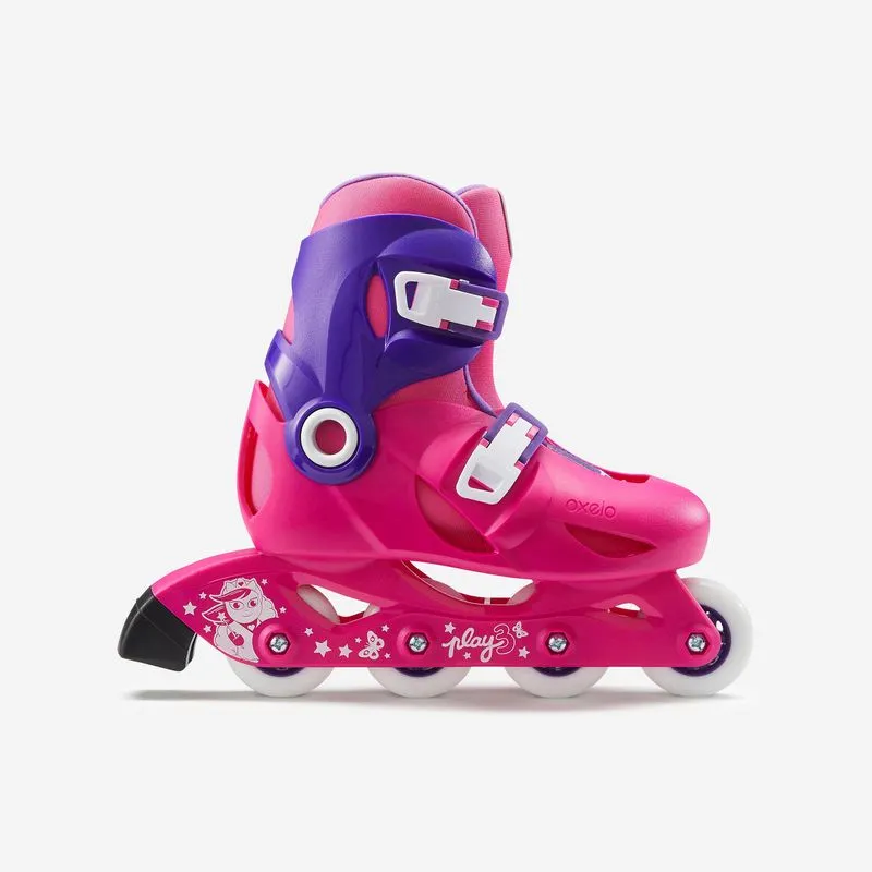 Patins Infantil PLAY3 Patins de Criança PLAY3 Rosa Violeta, 30/32 BR