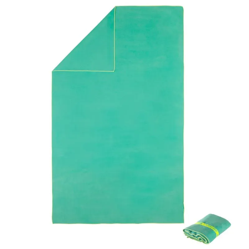 Toalha de natação de microfibra G 80 x 130 cm Nabaiji MICROFIBER TOWEL L BALI GREEN, .