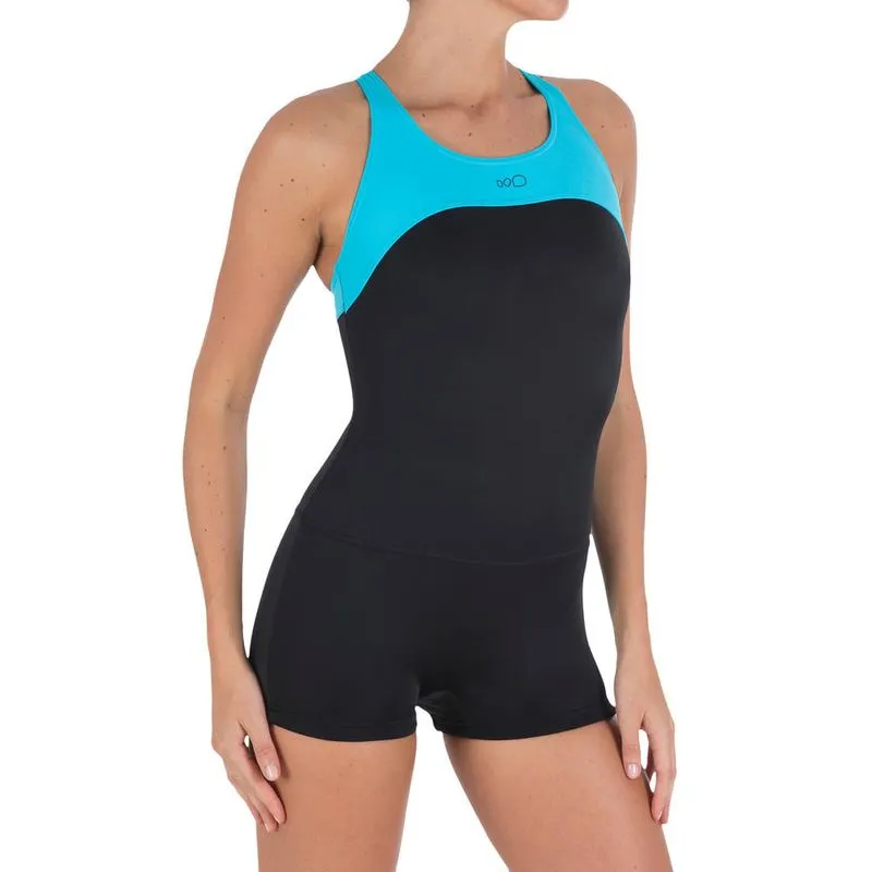 Maiô de Natação com short Leony Nabaiji 1P LEONY CUT SHORTY BLACK B, EU:48 US:L