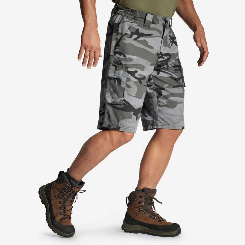 Bermudas de Caça 500 Camuflado Woodland Preto, 3G