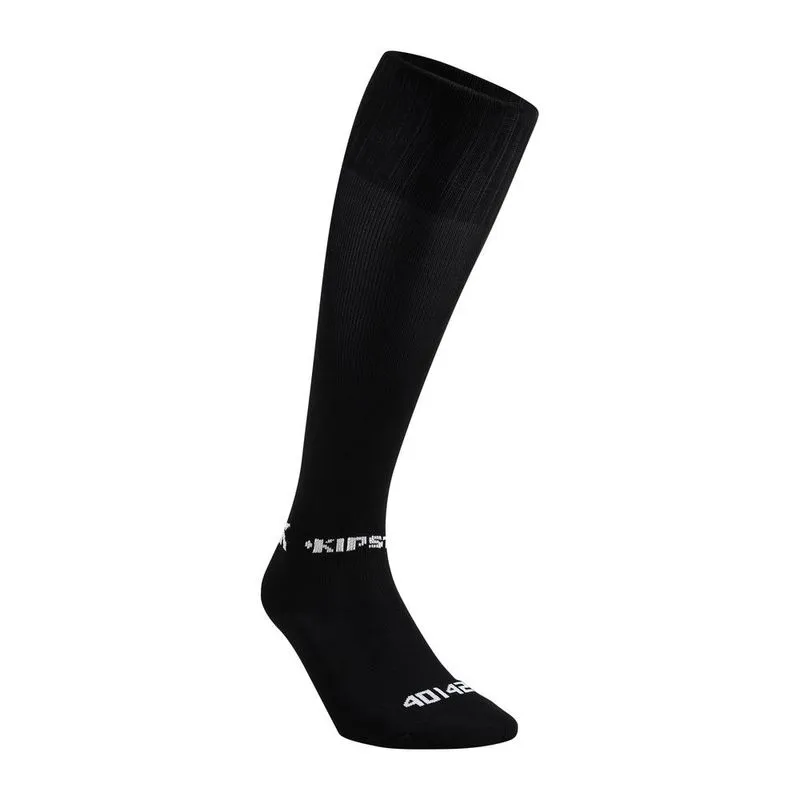 Meião Adulto de Futebol F100 Kipsta Preto, 43/45