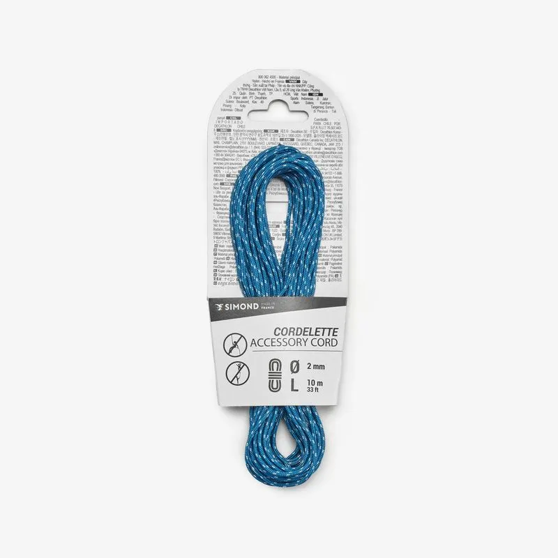 Cordelete de Escalada 2mm x 10m Simond Azul - 2 mm