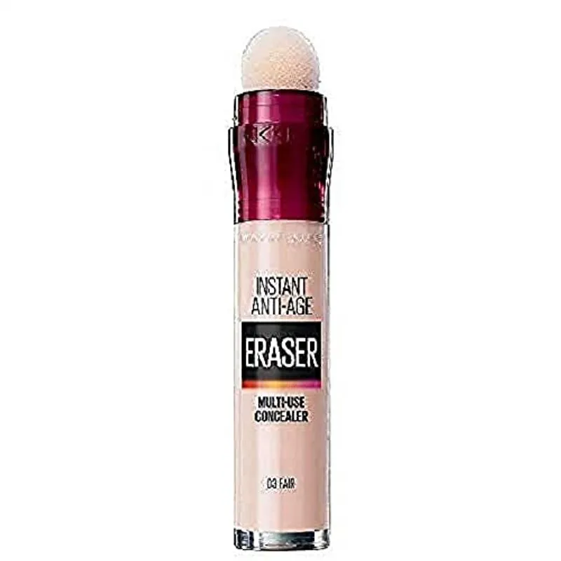 Maybelline Instant Anti Age Eraser Eye Concealer, Dark Circles And Blemish Concealer, Ultra Blendable Formula, 03 Fair