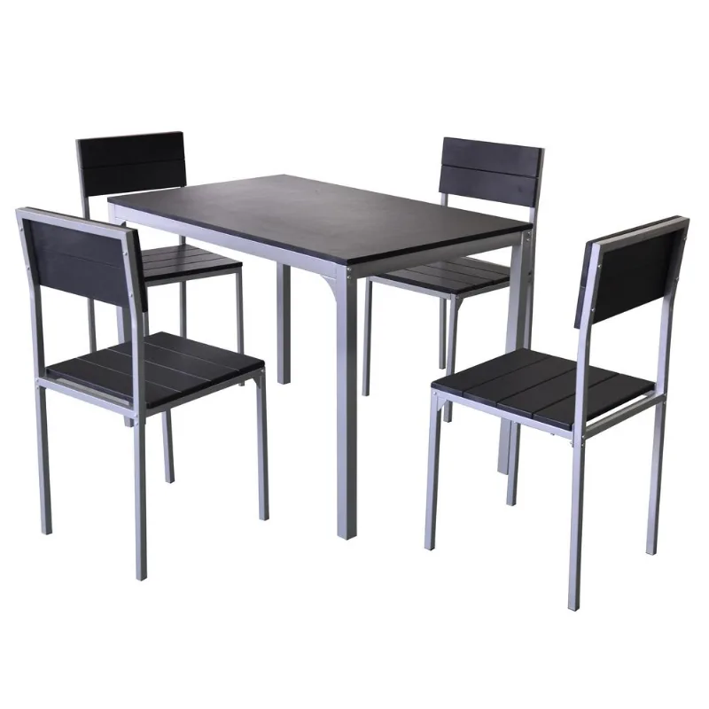 Comedor 4 Puestos Color Wengue