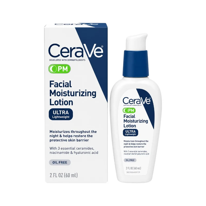 CERAVE FACIAL MOISTURIZING OIL FREE NIGHT LOTION ULTRA LIGHT