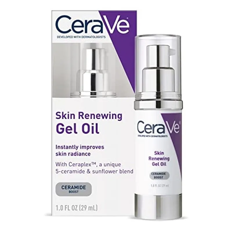 CeraVe Anti Aging Gel Soro para Face to Boost Hidratação Com Complexo de Ceramida, Óleo de Girassol e Ácido Hialurônico 1 Onça