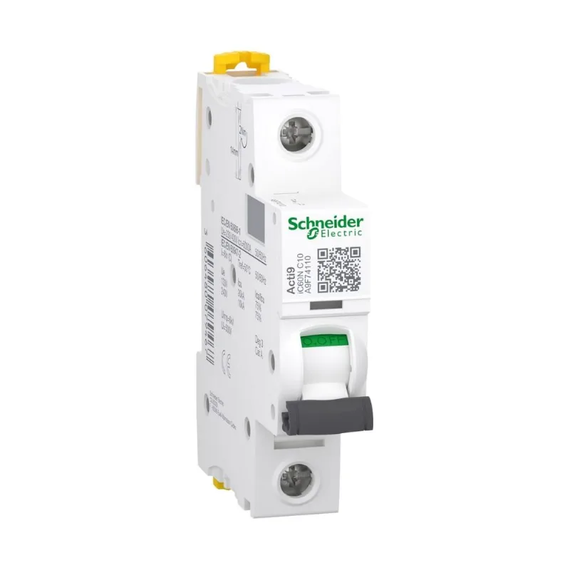 Disjuntor 1P 10A C 10Ka 220V Acti9 Ic60N A9F74110 Schneider